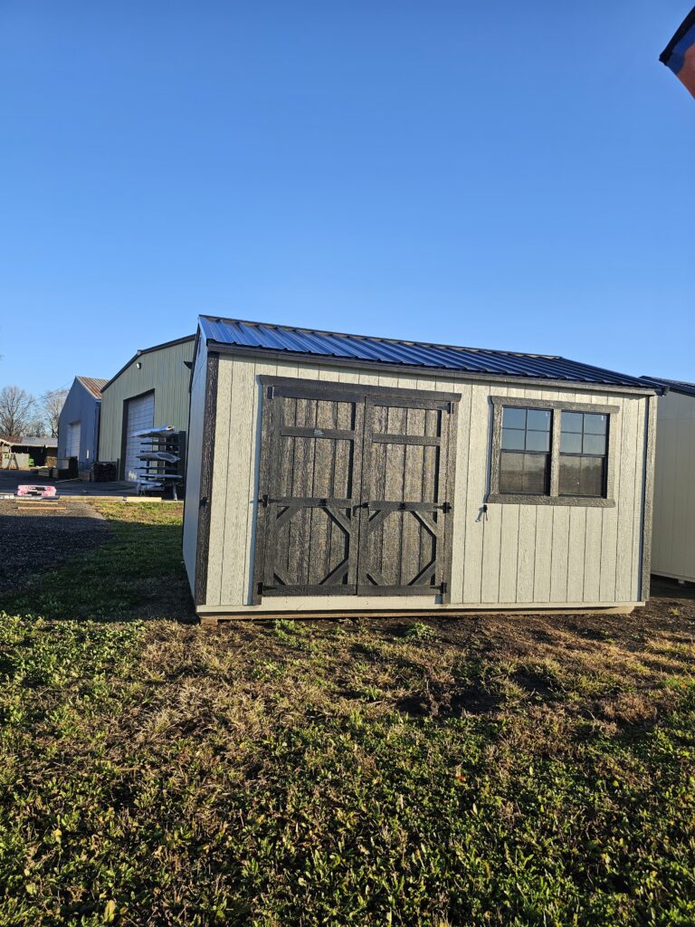 12x16 Side Utility storage shed  with Lux Guard & Tech Shield